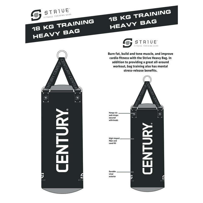 Century Strive Sac de boxe 18kg Sac de sable Fitness boxe