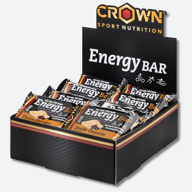 Caixa com 12 barras energéticas de aveia de 60g ‘Energy Bar‘ Double Chocolate