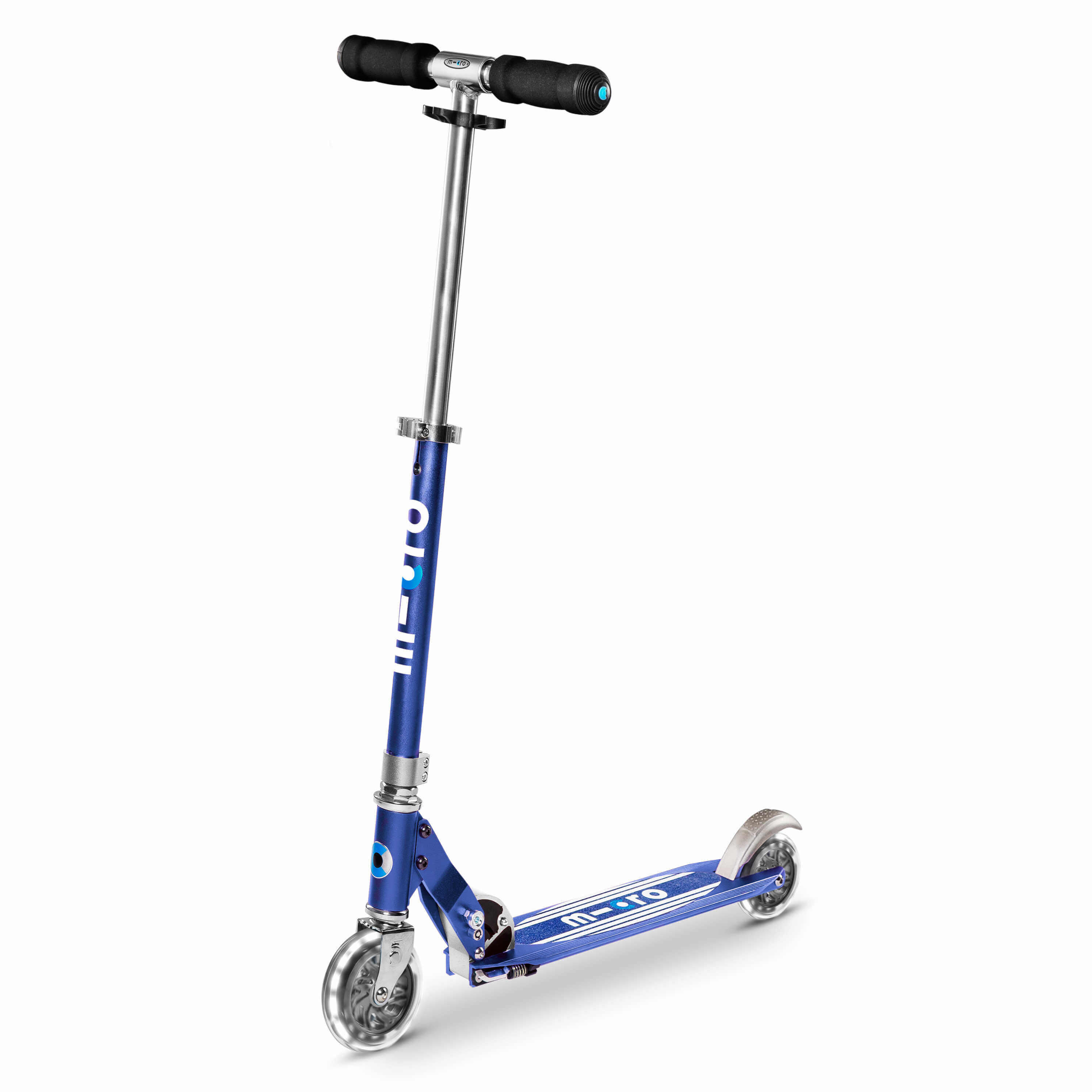 MICRO Light Up Micro Scooter - Blue - Micro Sprite - 2 Wheel Scooter