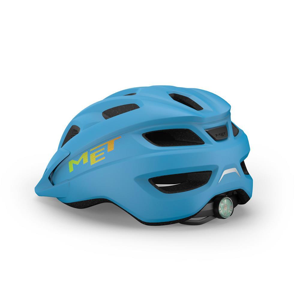 MET Crackerjack Cyan Matt Youth Cycle Helmet 2/4