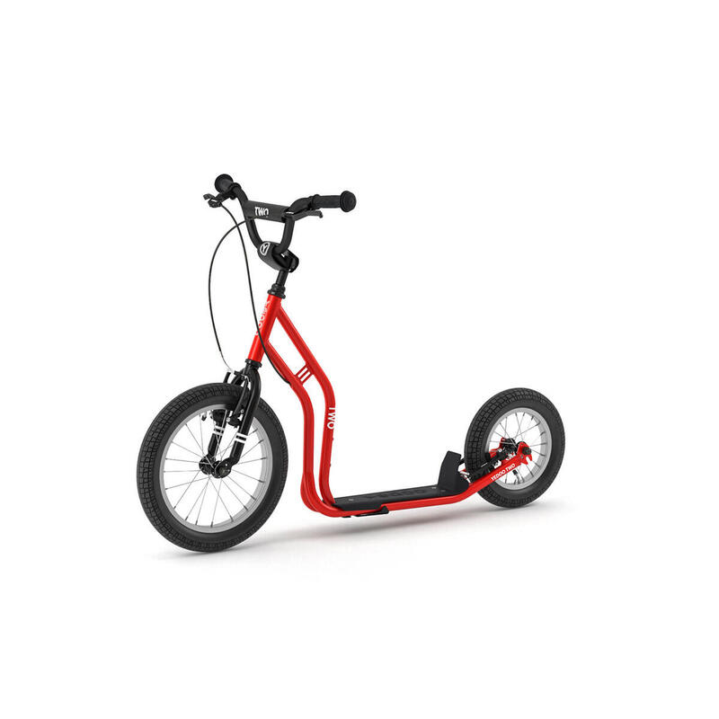 Trottinette avec pneus gonflables  Two  Rouge