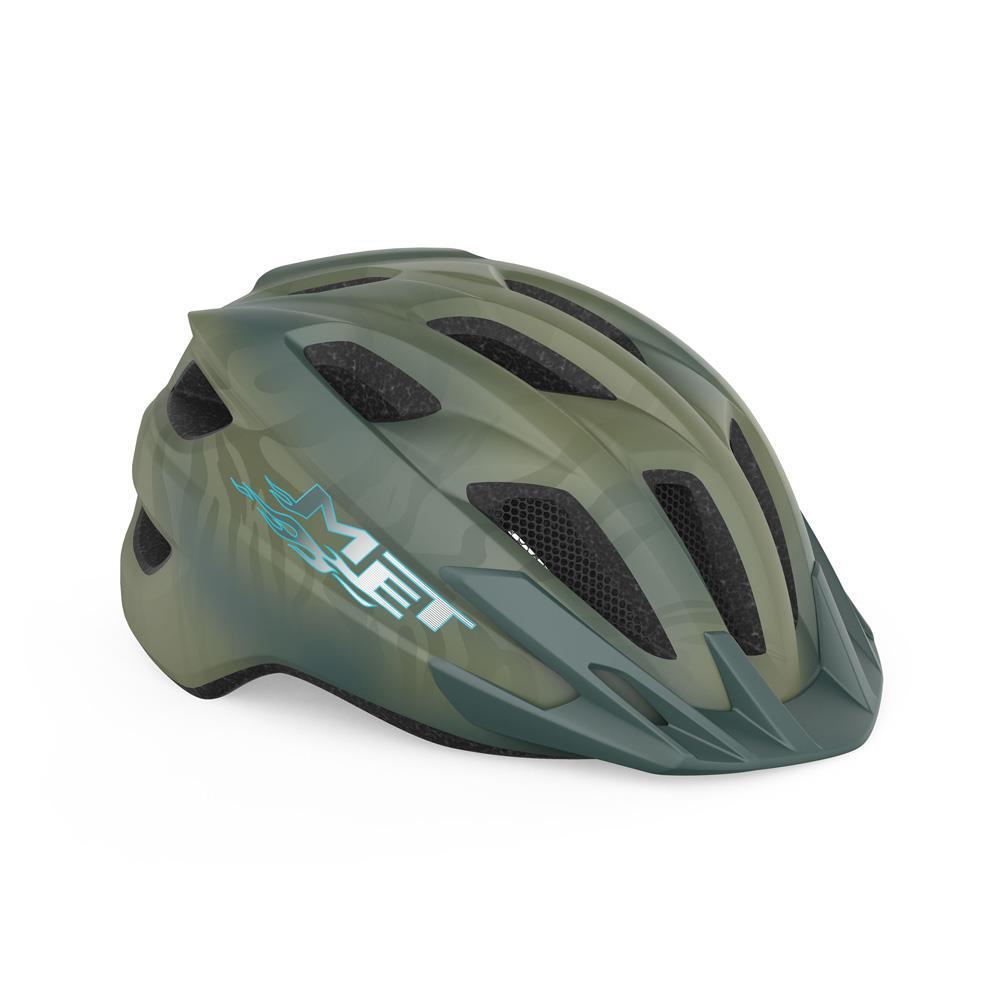 MET Crackerjack Green Matt Youth Cycle Helmet 1/4