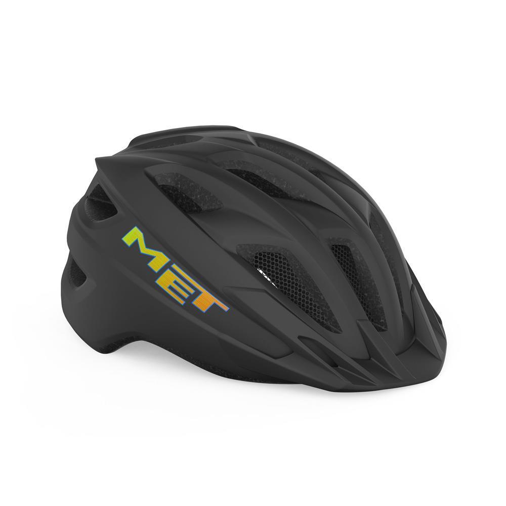 MET Crackerjack Black Matt Youth Cycle Helmet 1/4