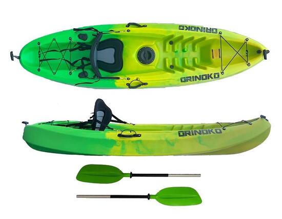 Kajak jednoosobowy sit on top do pływania Scorpio Kayak Orinoko 1 pack stabilny