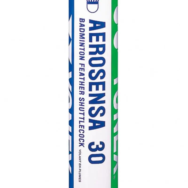 Tube of 12 badminton shuttlecocks Yonex Aerosensa 30
