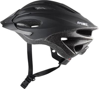 Fietshelm optimiz - 55/58cm - matte black - dames heren