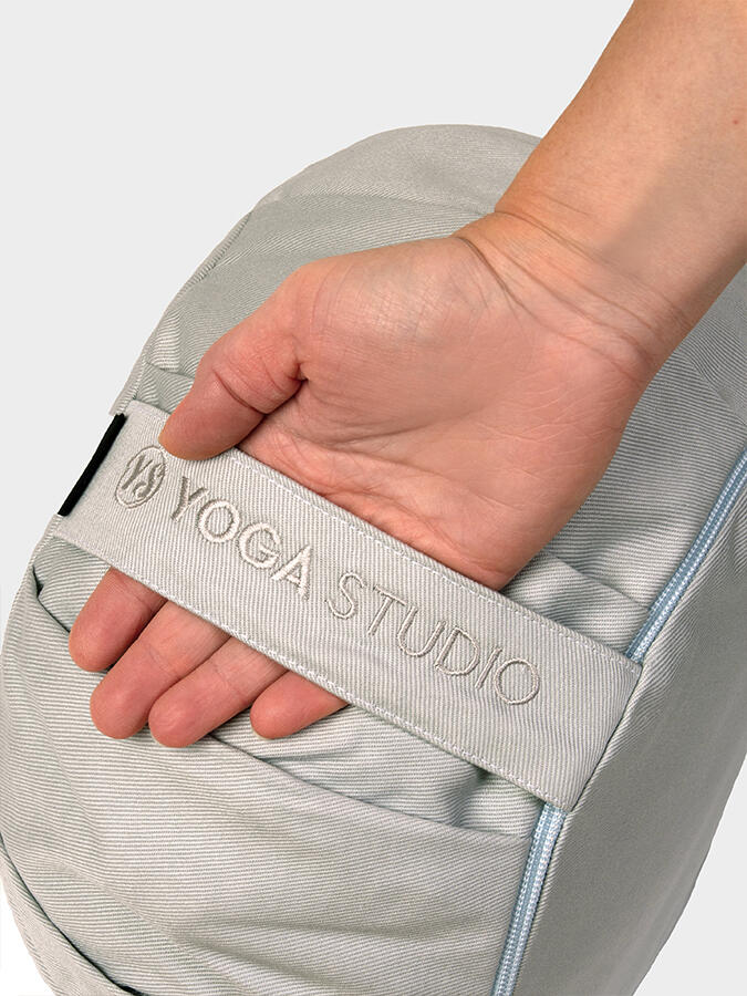 Yoga Studio Spare EU Round Cushion Cover - Light Grey 3/3