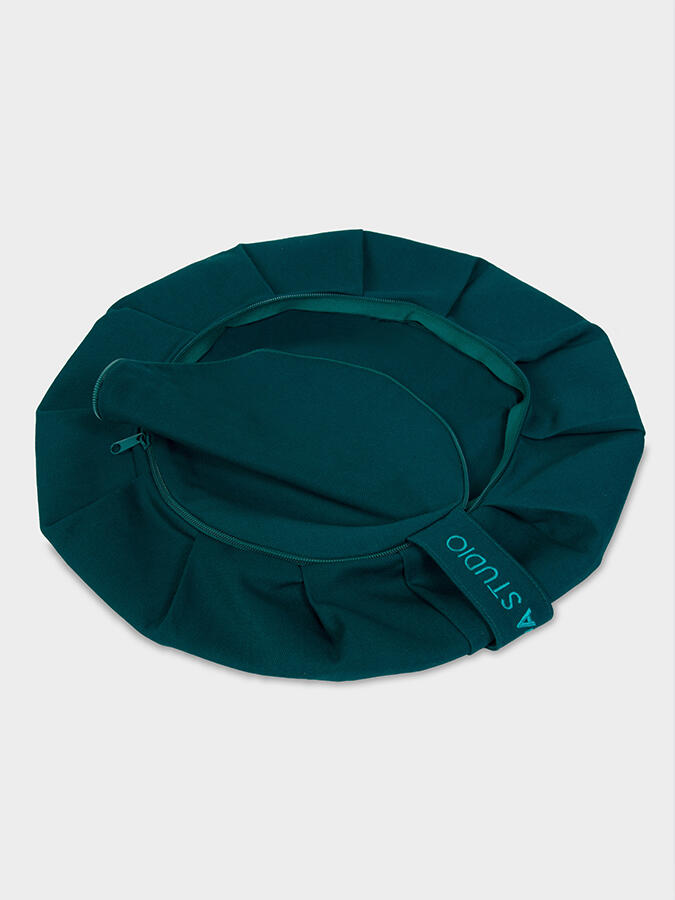 Yoga Studio Spare EU Round Cushion Cover - Teal 2/3