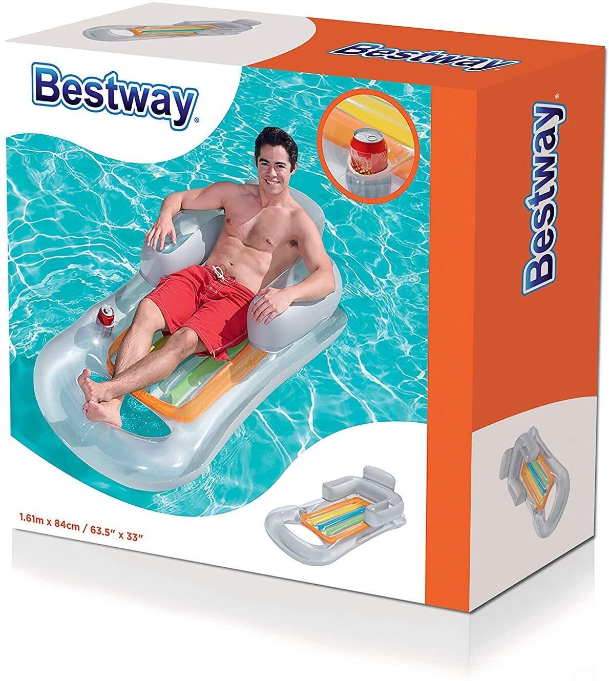 Bestway 61" x 35" Designer Fashion Lounger - (Styles Vary, One Supplied) 2/6