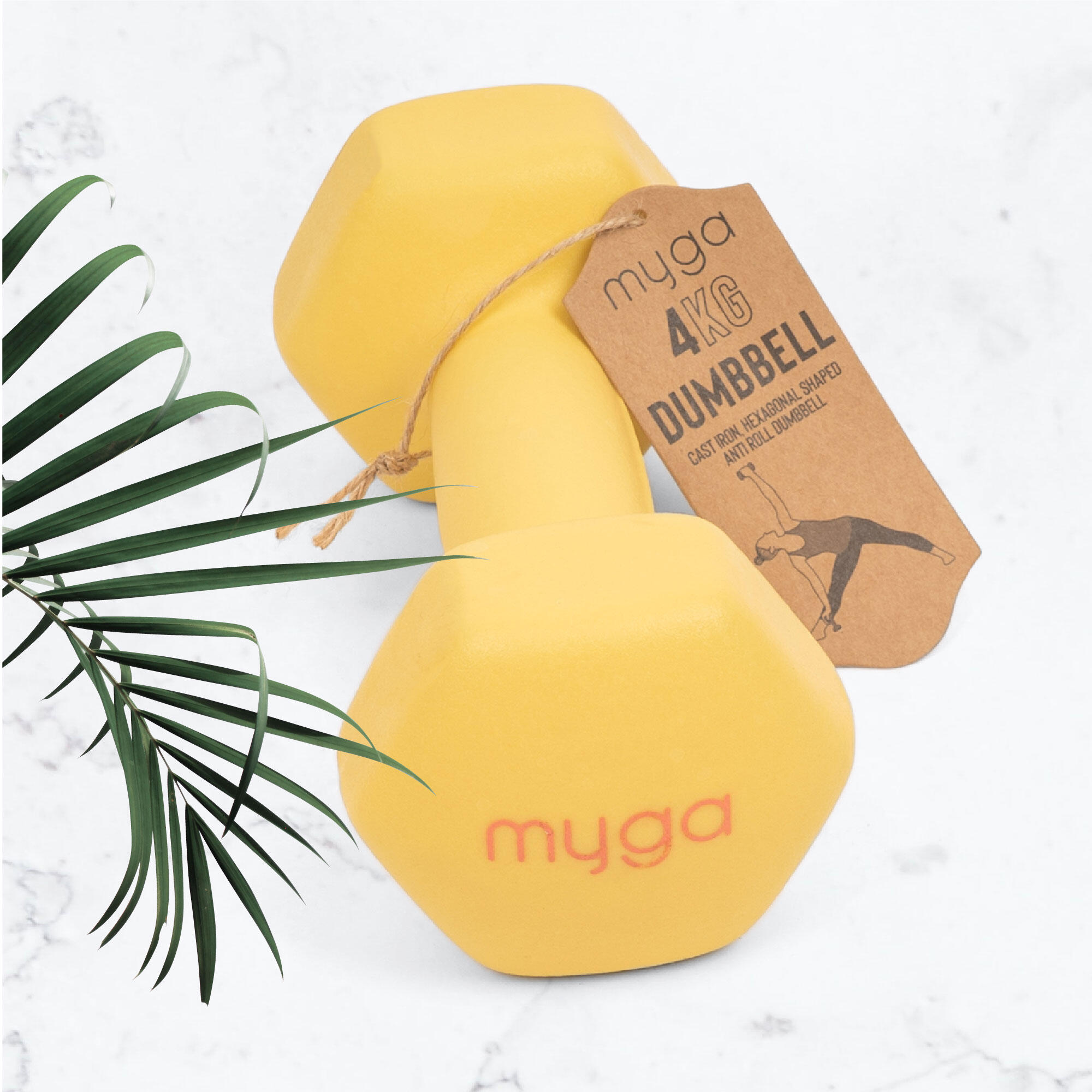 Fitness činky Myga Dumbbell - 4 kg 2/7