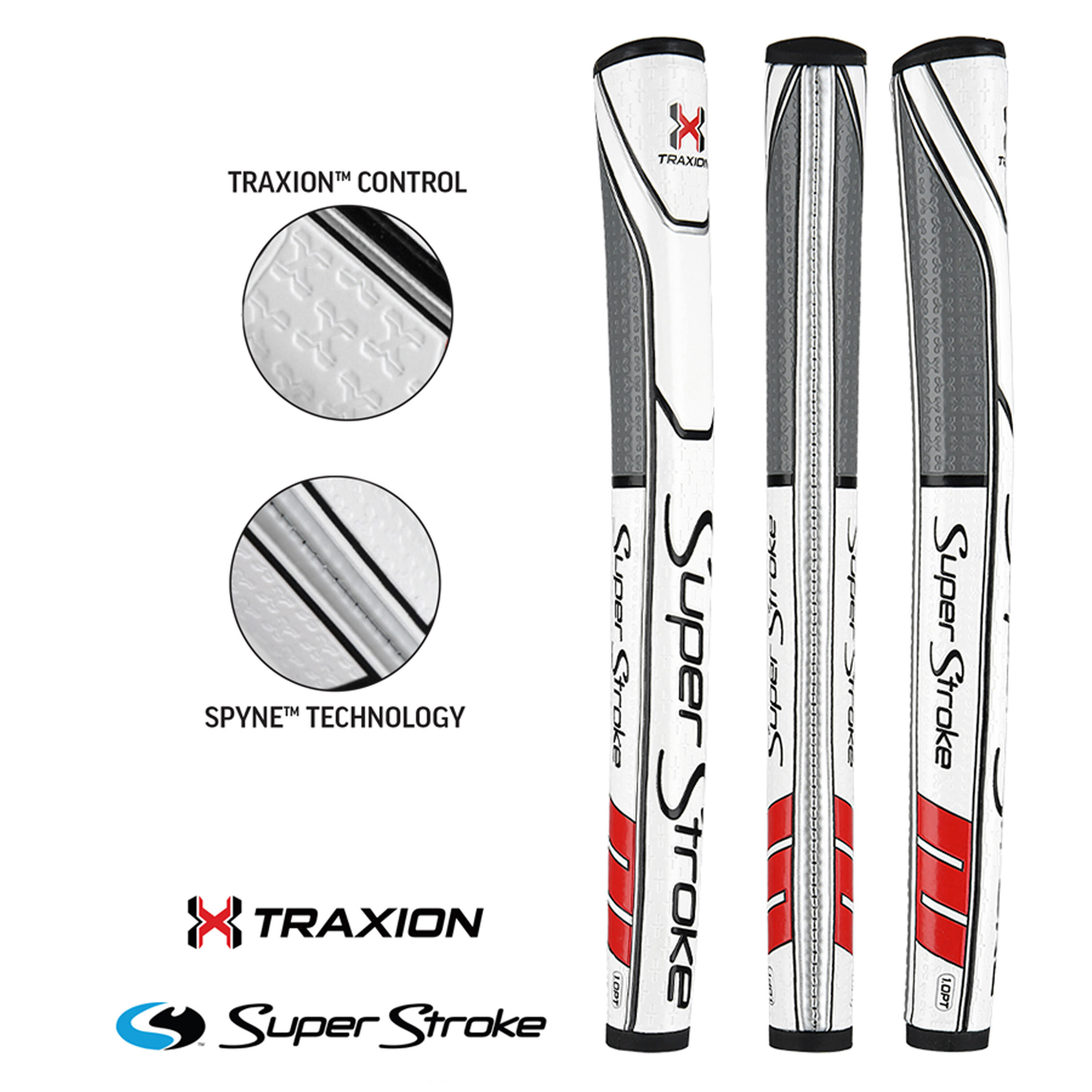 SUPER STROKE Superstroke Traxion PT 1.0 White/Red/Grey