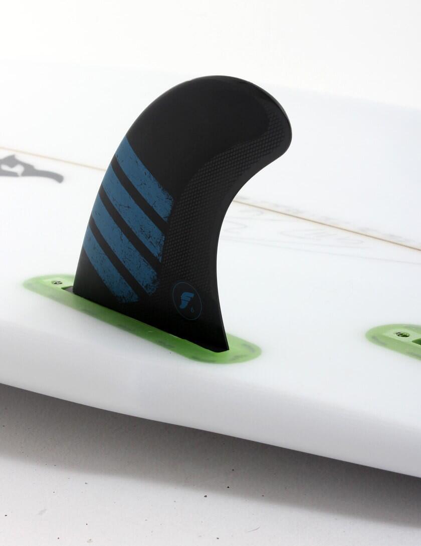 Futures F6 Alpha Size Medium Black Blue Thruster Fin Set FUTURES