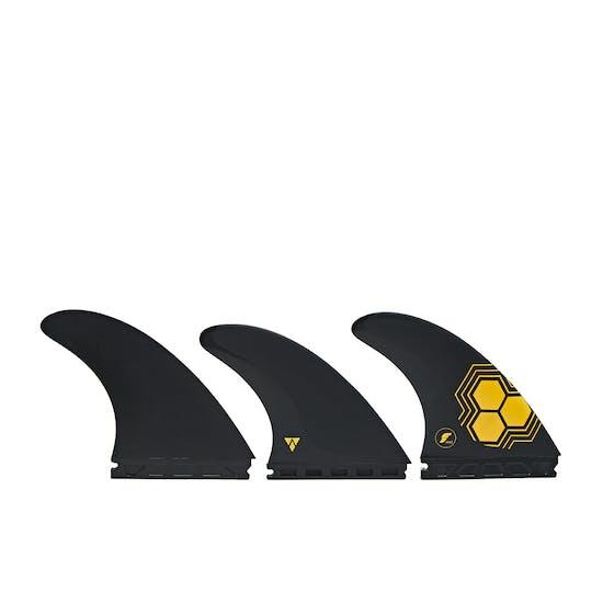 Futures AM2 Alpha Size Large Thruster Set Yellow 4/6