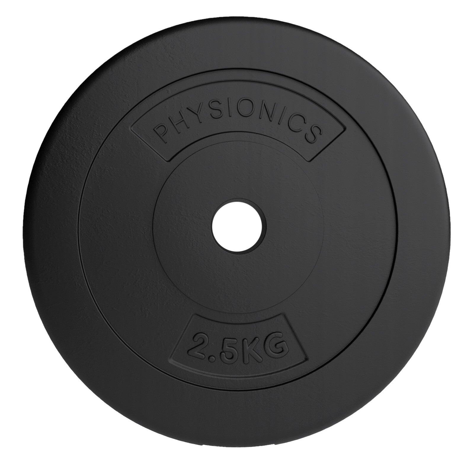 Disques de musculation 30/31 mm en plastique 2x2.5kg 2/7