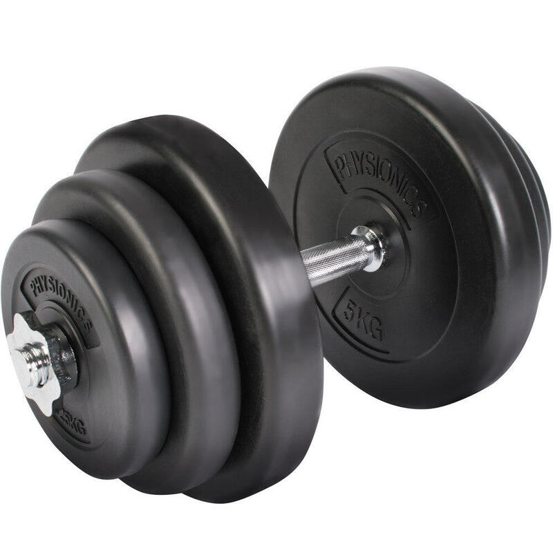 Gantera plastic umpluta cu ciment, 20kg, Physionics