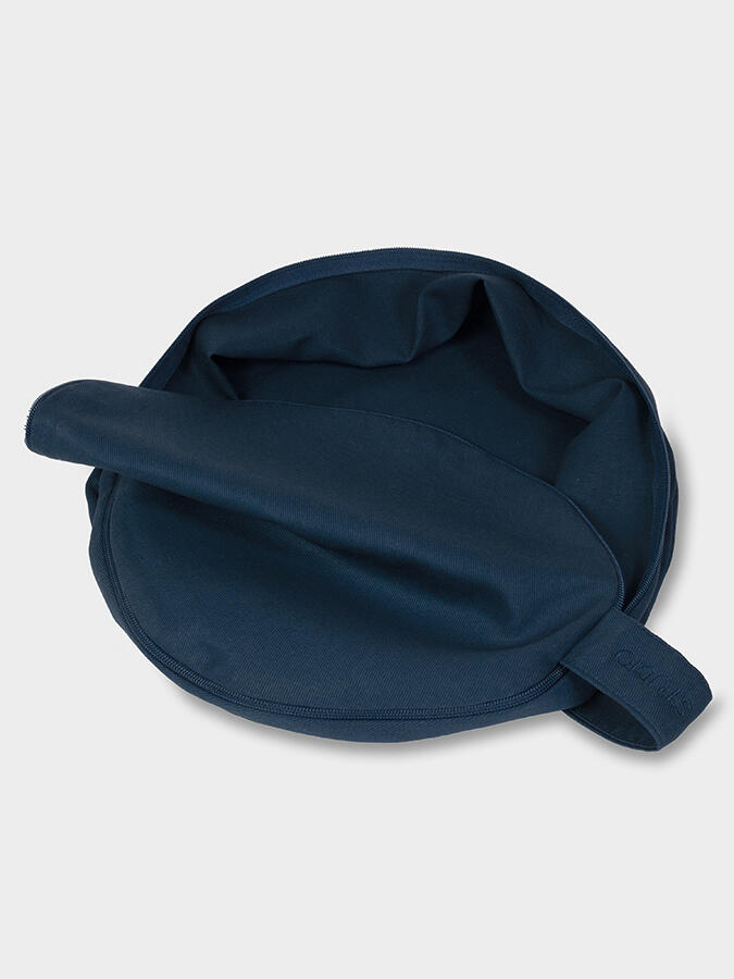 Yoga Studio Spare Cylinder Cushion Cover - Navy Blue 2/3