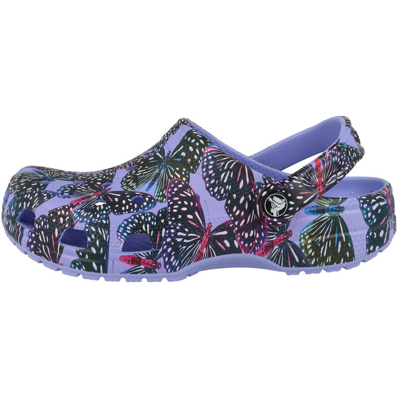 Mules Femme CLASSIC BUTTERFLY CLOG Violet CROCS Decathlon