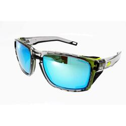 Lunettes de soleil Julbo Shield Gris bleu polarisé , coques amovibles