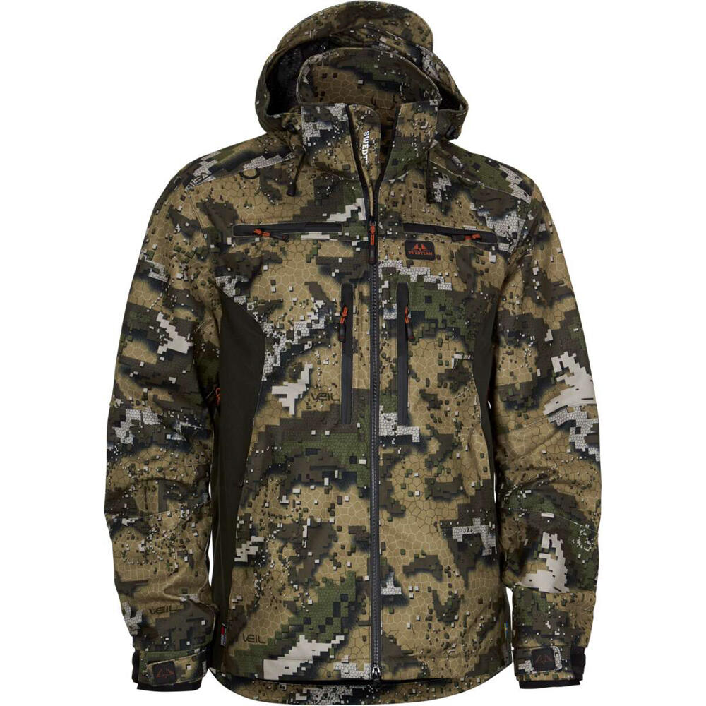 SWEDTEAM Chaqueta De Caza Para Hombre, Ridge Pro M Camo Veil, Impermeable, Transpirable