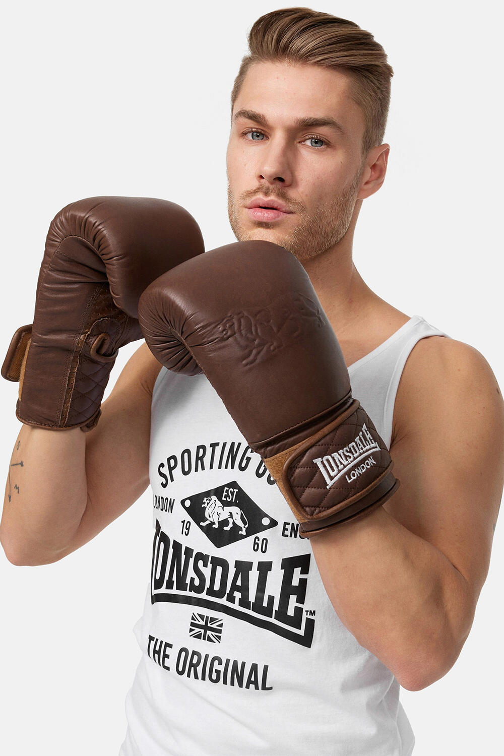 Gants de boxe entraînement vintage Lonsdale 3/7