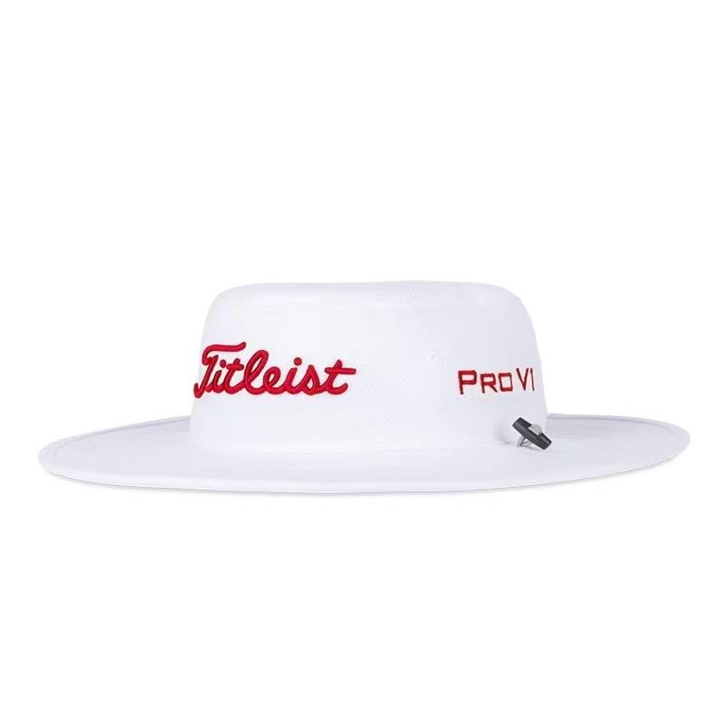 TOUR AUSSIE UNISEX UPF 50+ HAT - WHITE/RED