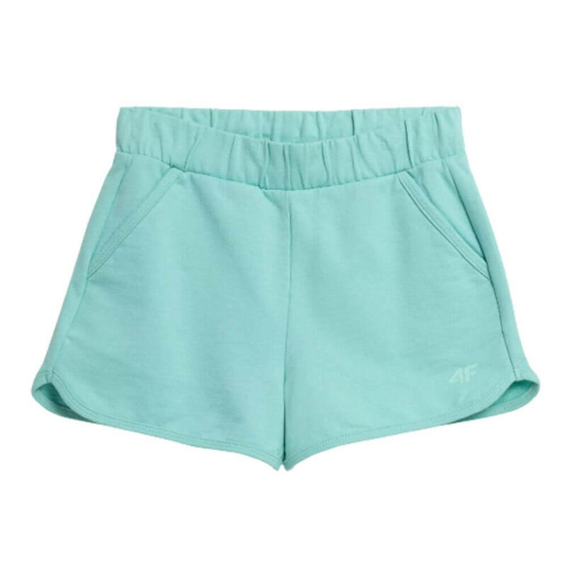 Pantalones cortos de algodón niña 4F. Verde menta