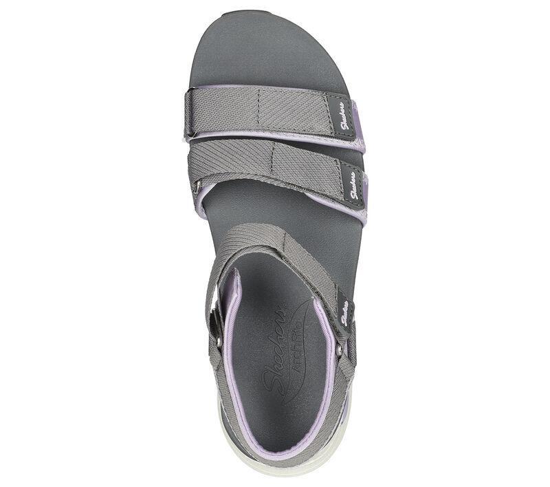 Sandálias de caminhada Mulher Skechers Arch Fit- Fresh Bloom. lavanda bege 4/5