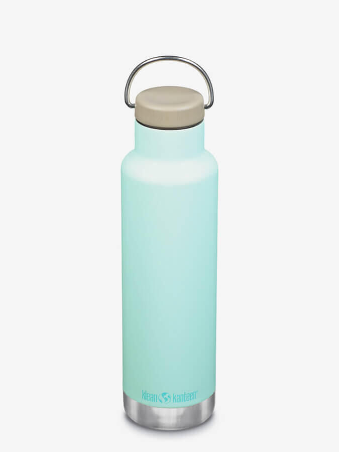 KLEAN KANTEEN Klean Kanteen Vacuum Insulated 592ml Classic Bottle With Loop Cap - Blue Tint