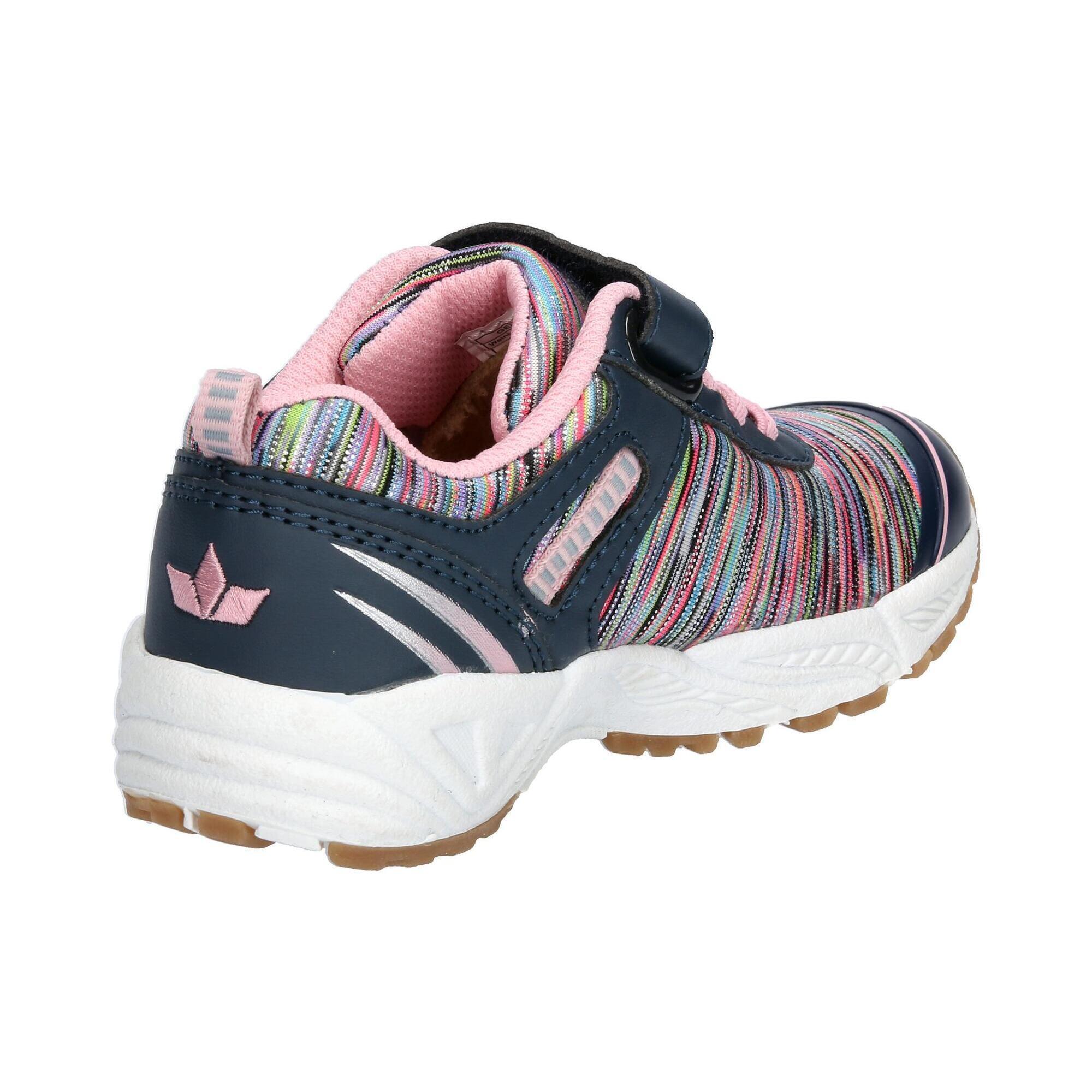 LICO Barney VS Girls Velcro Nylon Shoe Blue 4/6