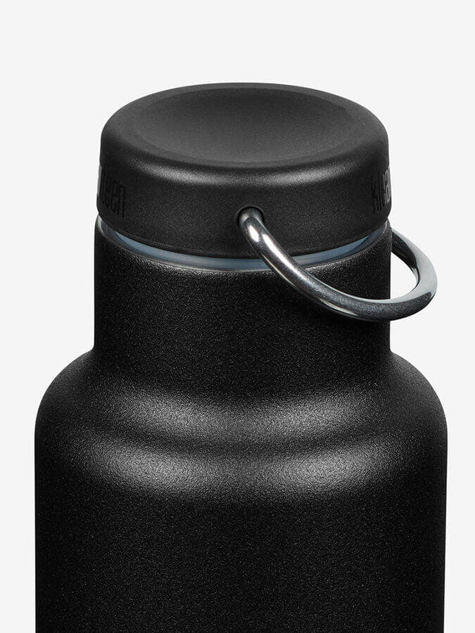 Klean Kanteen Vacuum Insulated 592ml Classic Bottle With Loop Cap - Black 2/3