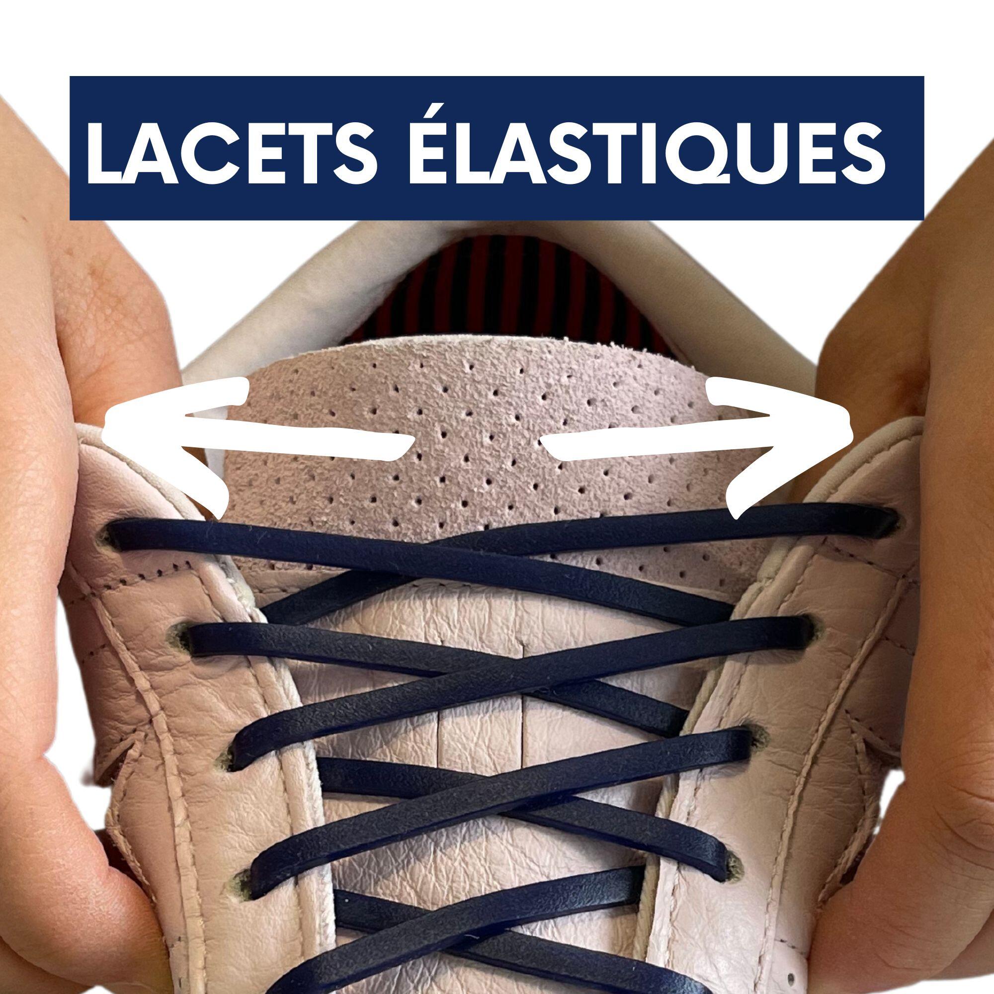 Lacets lastiques enfants baskets sneakers 100 silicone NOIR