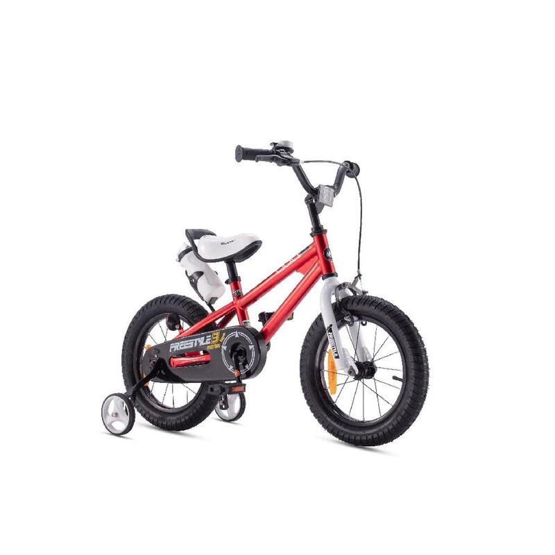 Bicicleta para crianças de 14" de estilo livre - Vermelha