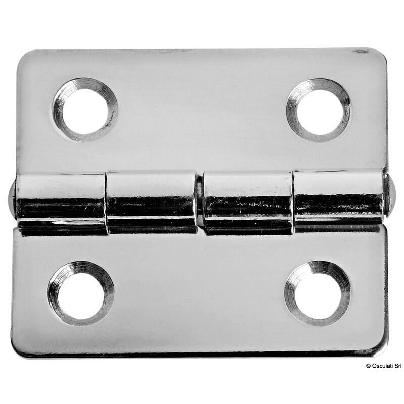 Charnière inox épaisseur 1.3 mm - 60 x 40 mm