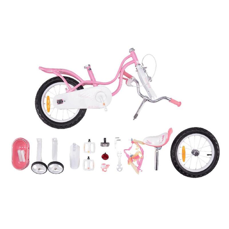 Bicicleta para crianças de 18" para crianças do sexo masculino - Pink