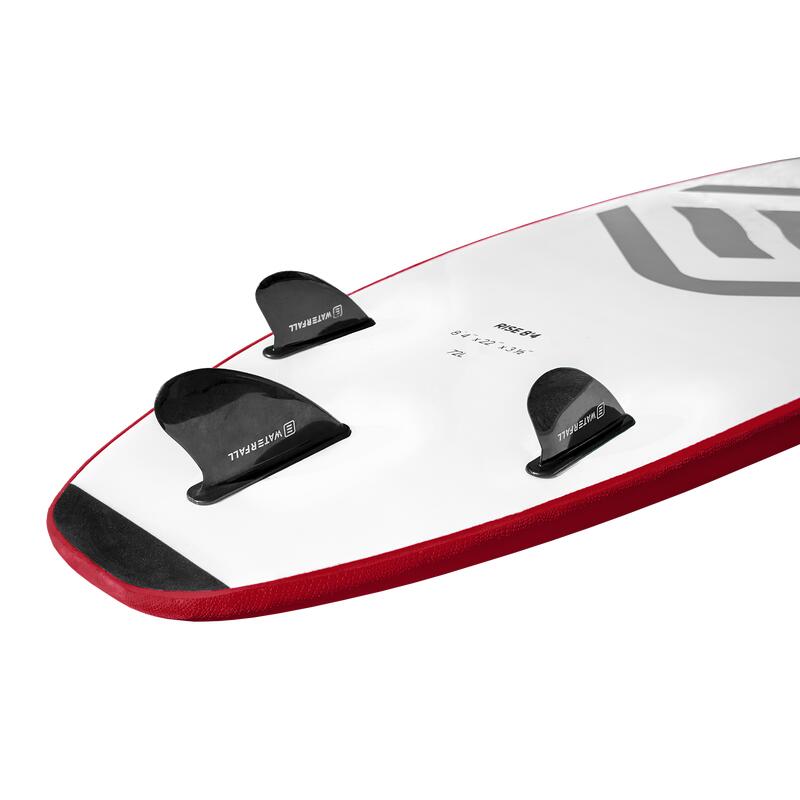 Tavola Surf Rise 8.4' 72L con leash e 3 pinne