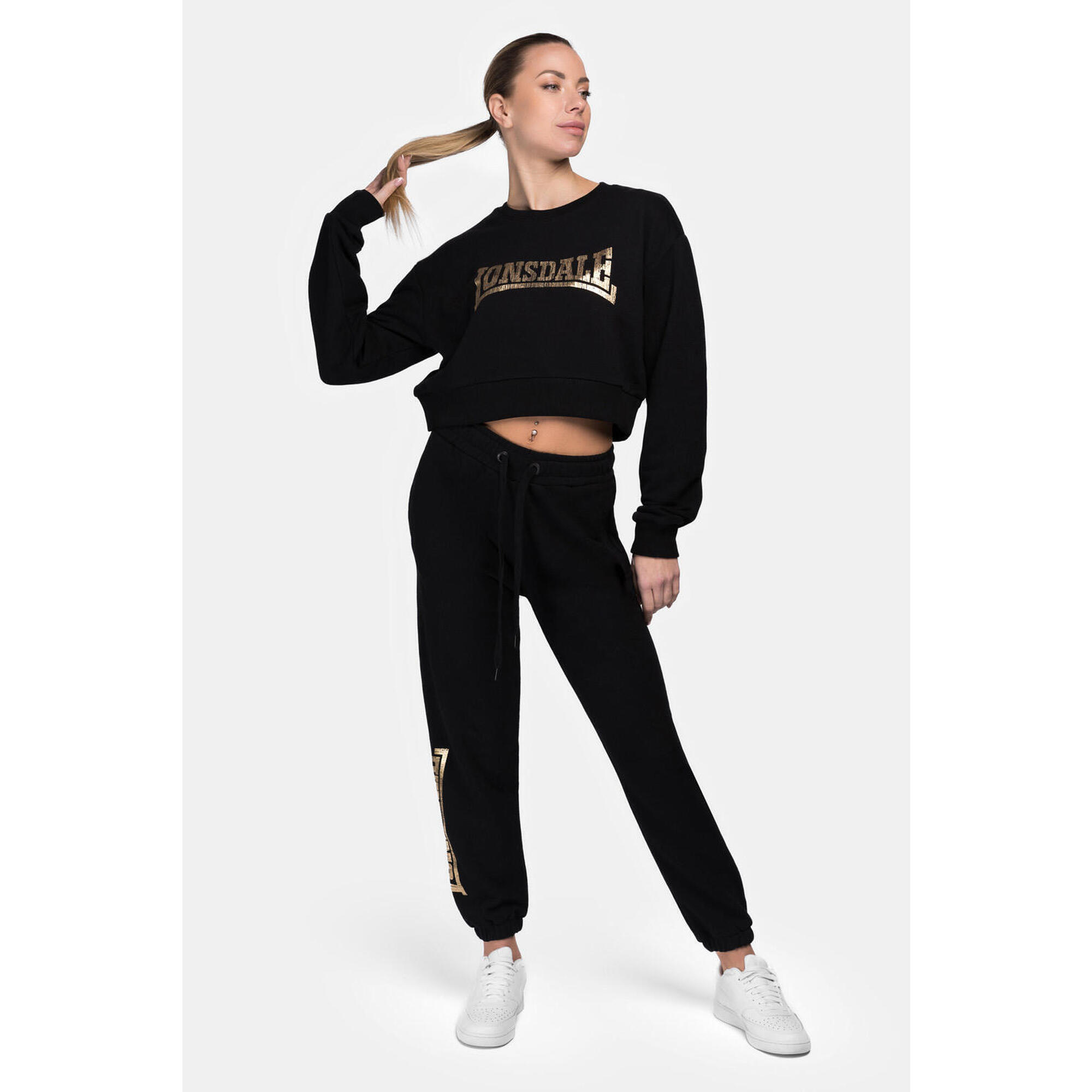 Felpa da donna con scollo rotondo Lonsdale Culbokie 2/5