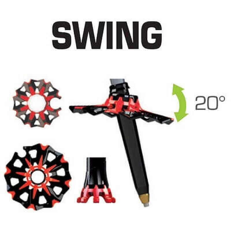 Bâtons TSL Connect carbon/alu 2 cross st - swing