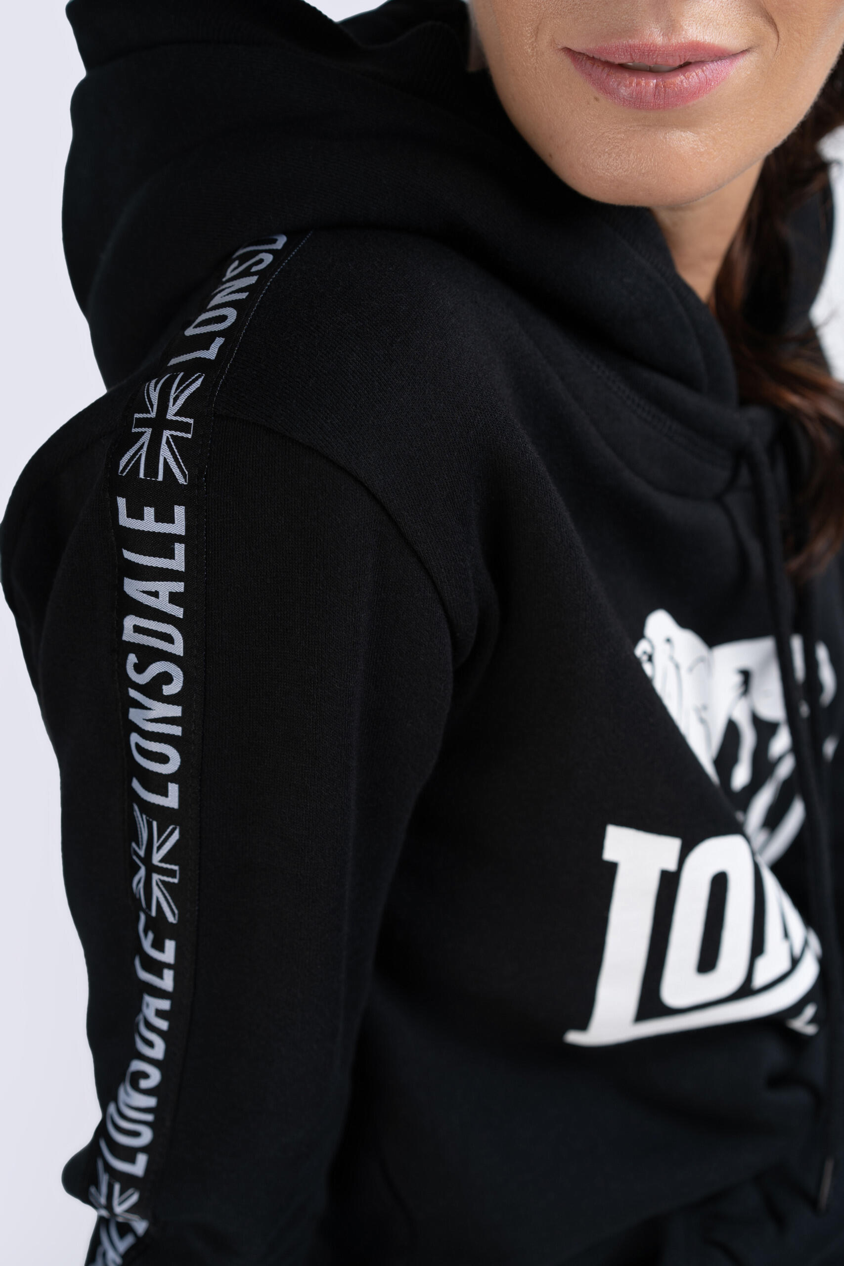 Damen-Hoodie Lonsdale Dihewyd 5/7