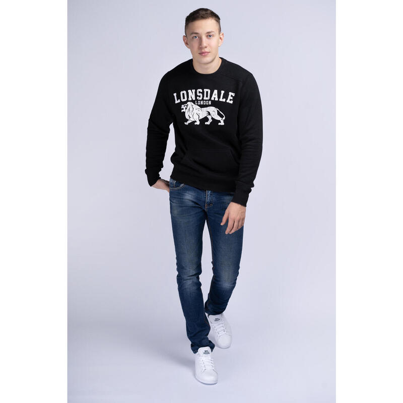 Sudaderas jerseys polares para Hombre Lonsdale Kersbrook Negro