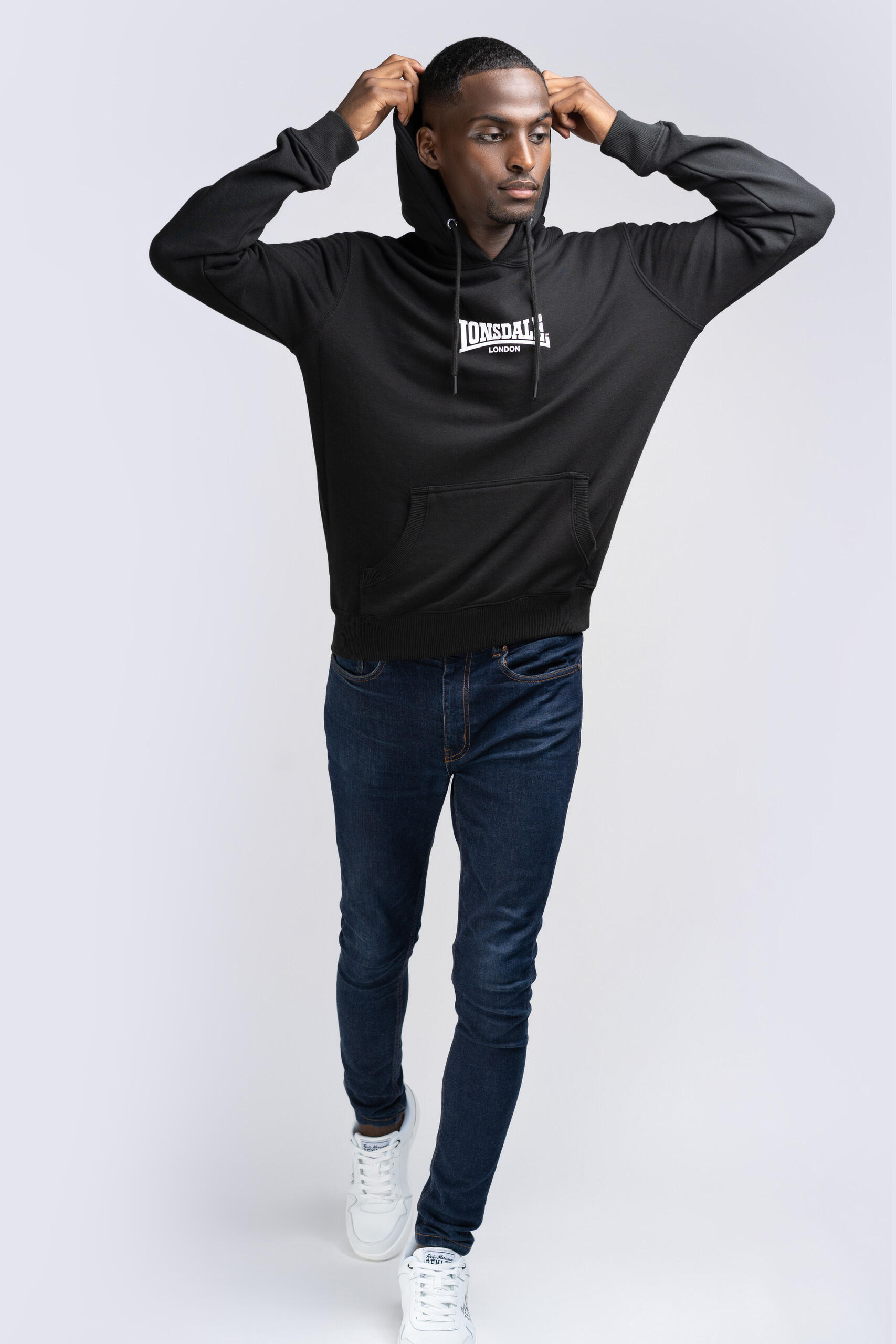 Sudaderas jerseys polares para Hombre Lonsdale Beetham Negro 3/7