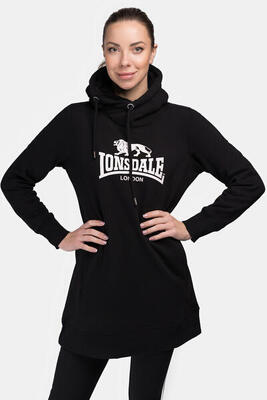 Lonsdale dames sweatjurk met capuchon pitlessie