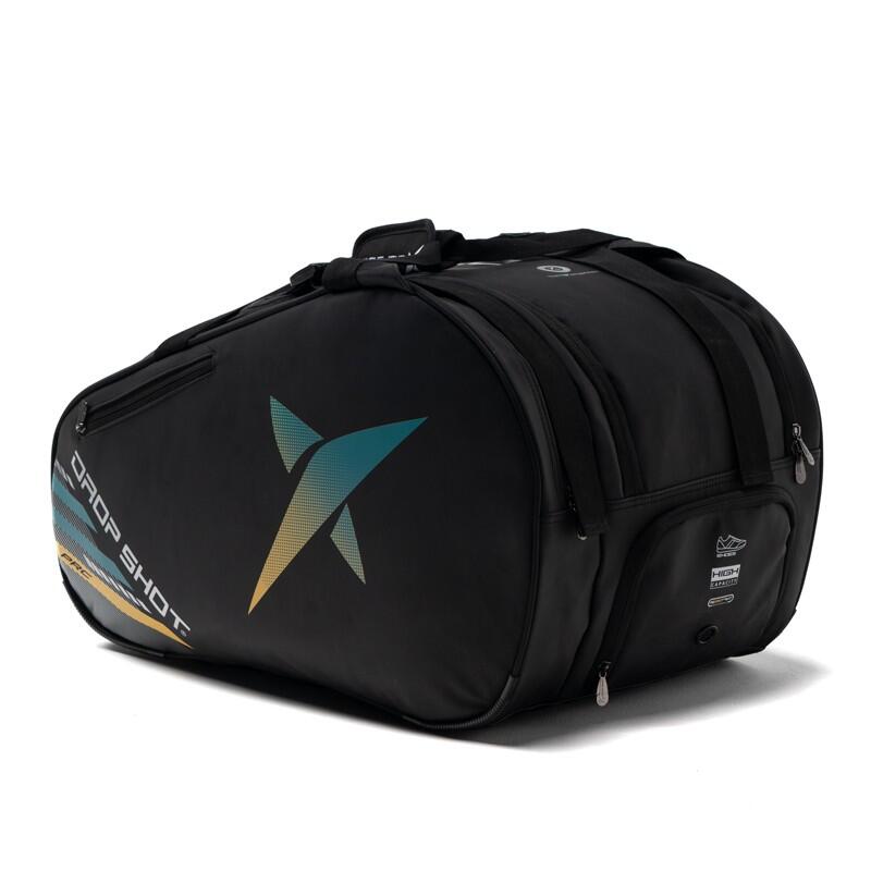 Padel Drop Shot Alsai Campa borsa per racchette padel, nera, unisex, WPT 4/5