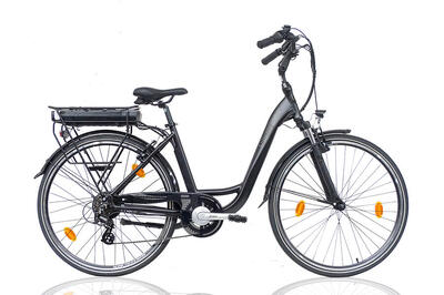 Le bonheur am 2.3, elektrische damesfiets, 28 inch, 7 sp, grijsl