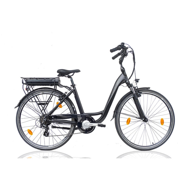 Le Bonheur AM 2.3, elektrische damesfiets, 28 inch, 7 sp, grijs