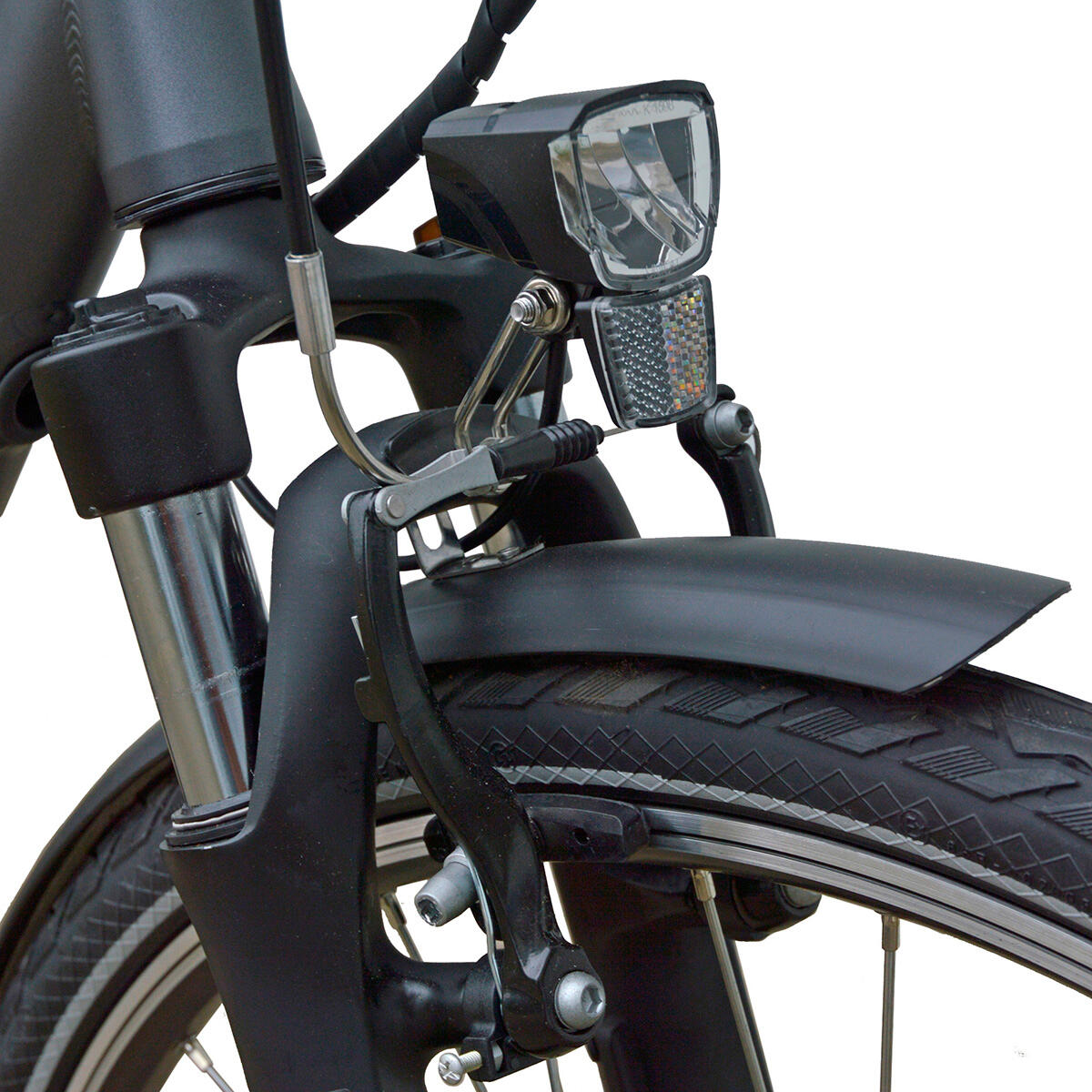 Le Bonheur AM 2.3, elektrische damesfiets, 28 inch, 7 sp, grijsL 3/4