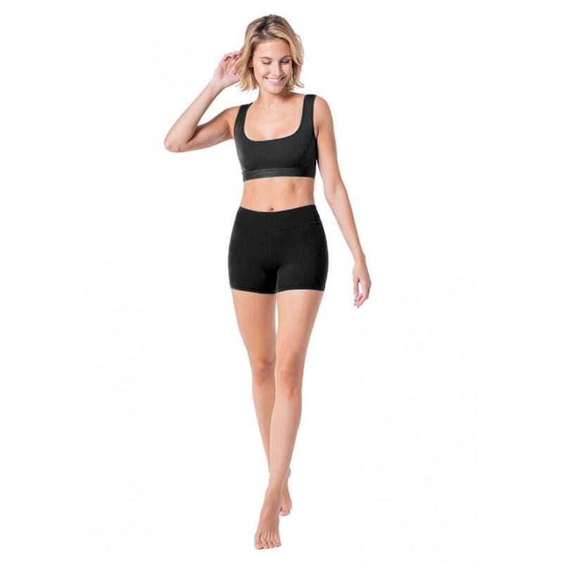 Sport shorts met zak Fitness Yoga Hoge Taille Dames, Halasana