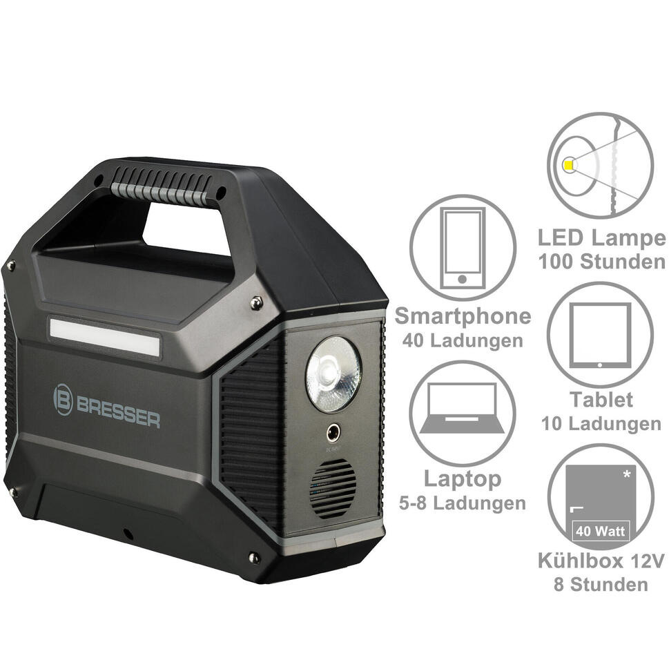 Kit Batterie Portable 155 W + Panneau Solaire Chargeur Portable 40W