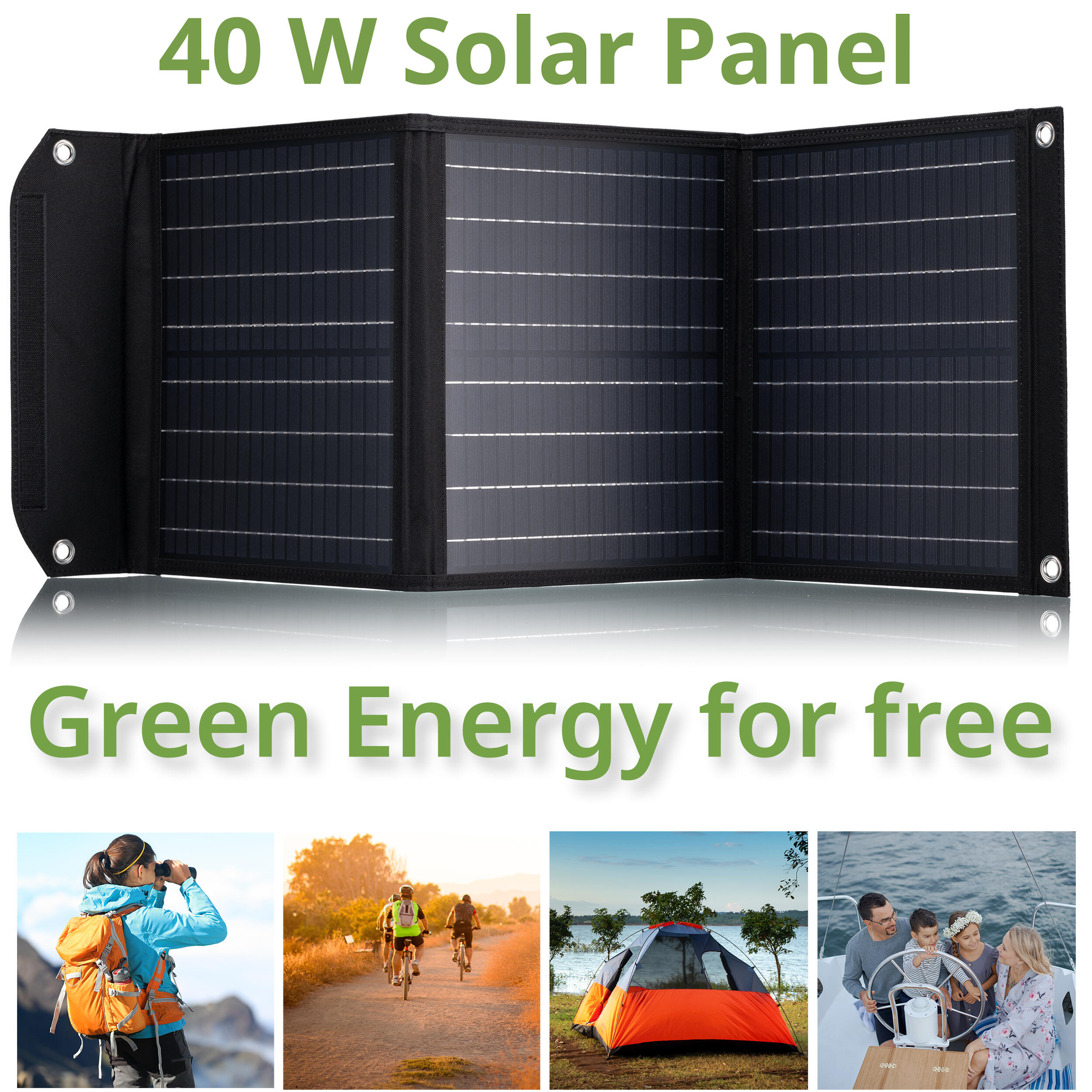 Kit Batería Portátil 155 W + Panel Solar Cargador Portátil 40W BRESSER 7/7