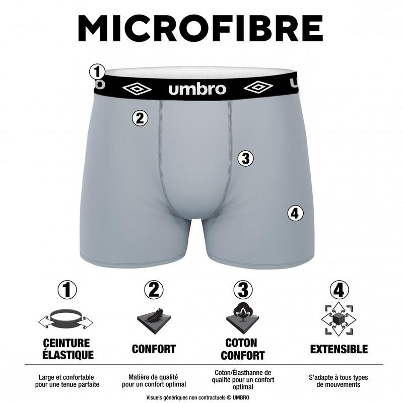 Lot de 4 Boxers homme imprimé Sublimation