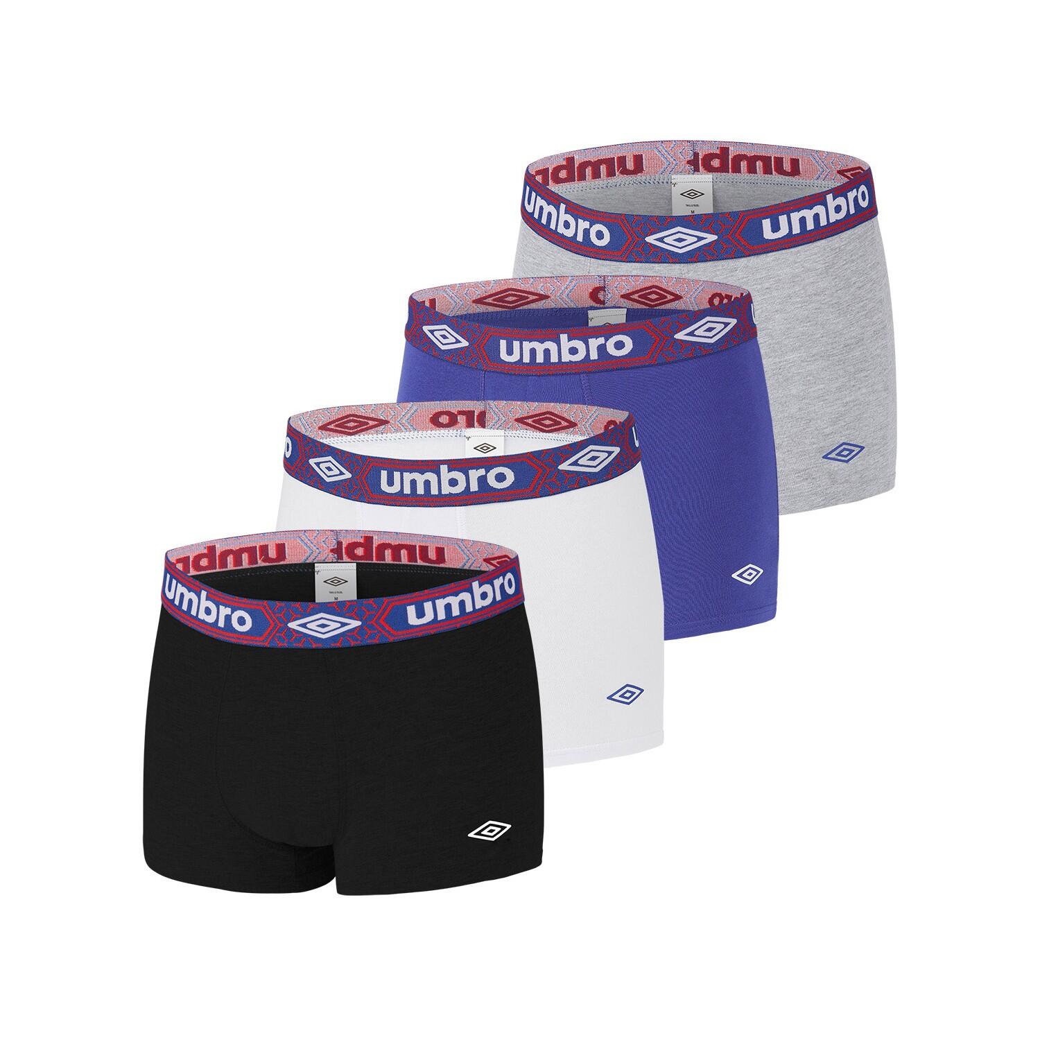 Lot De 4 Boxers Coton Homme Uni Ceinture